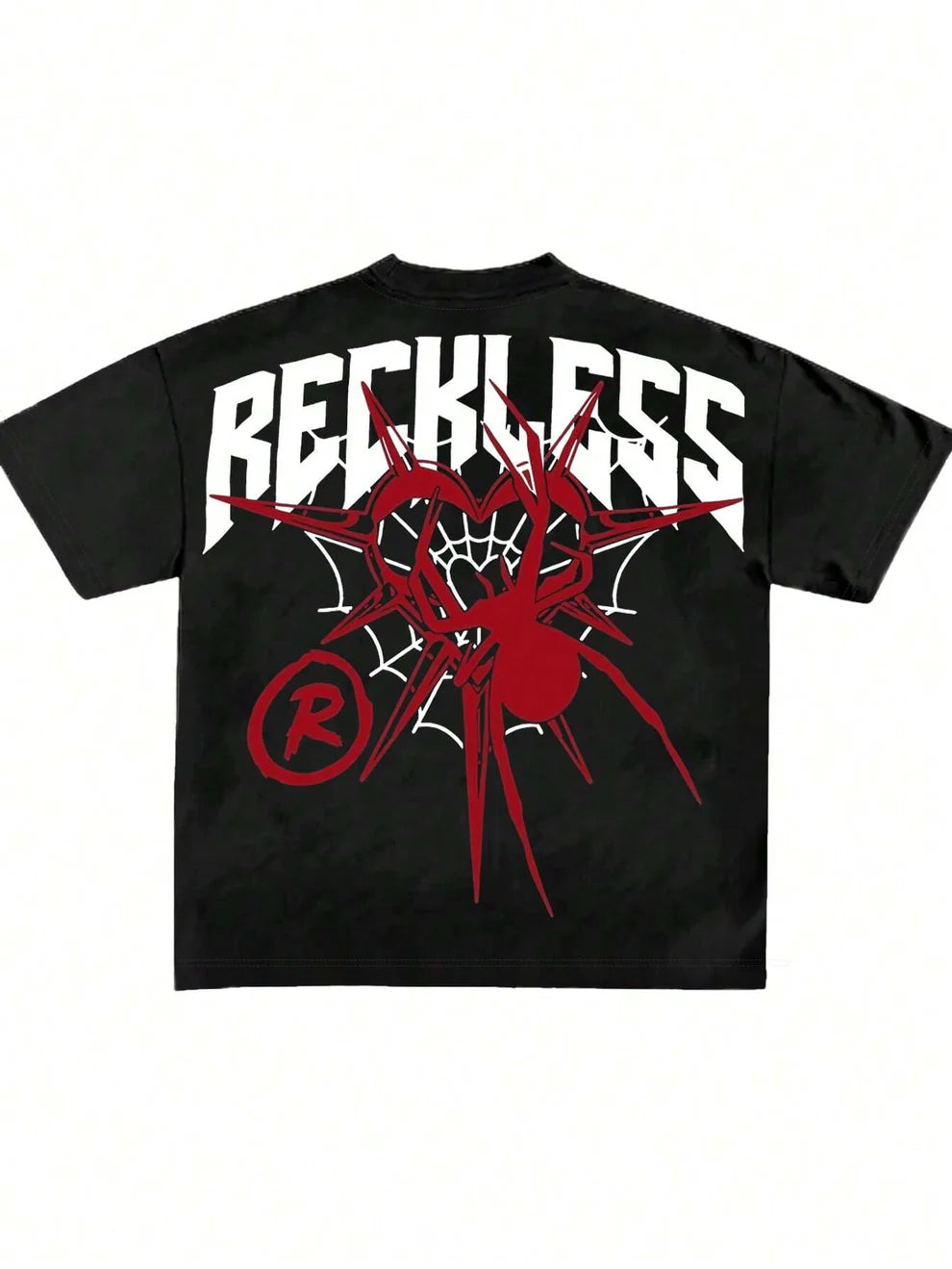 RECKLESS R HALF SLEEVES DROP SHOULDER TSHIRT - PERFÝ