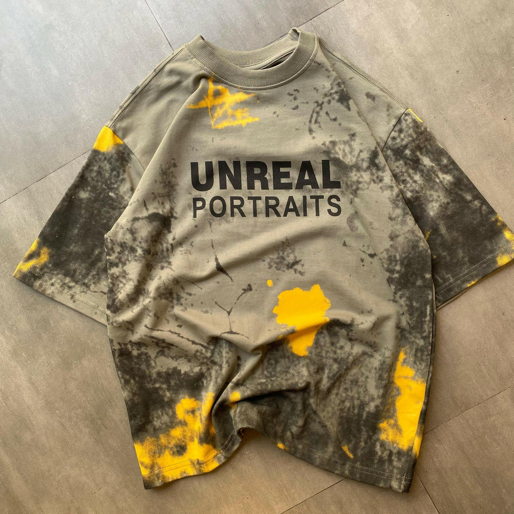 UNREAL PORTRAITS - HALF SLEEVES DROP SHOULDER TEES - PERFÝ