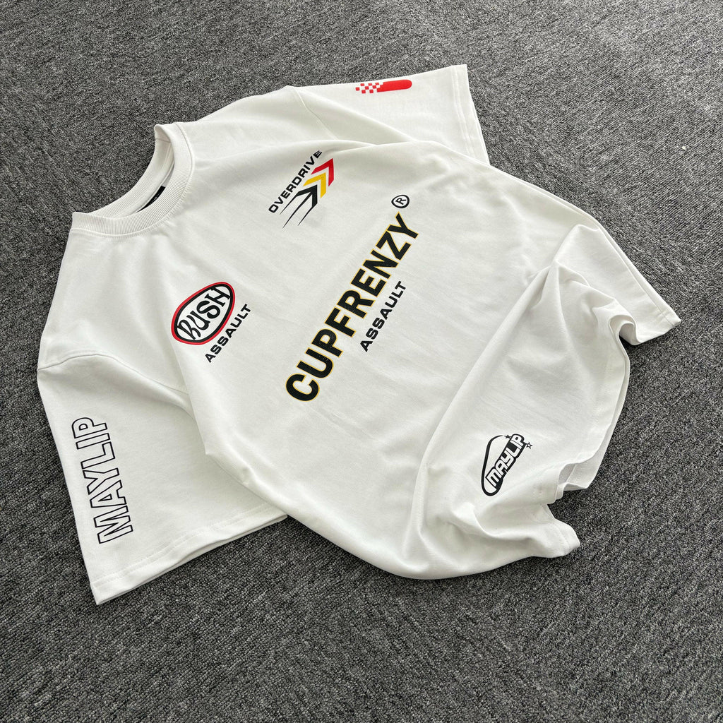 23 Speedway Racing Graphic - Bold White Edition Unisex Tee - PERFÝ