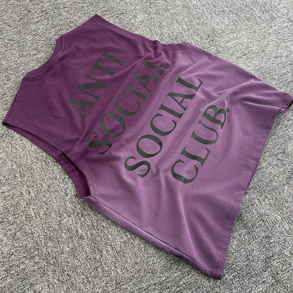 Anti Social Club Tank Top - Purple & Green Duo
