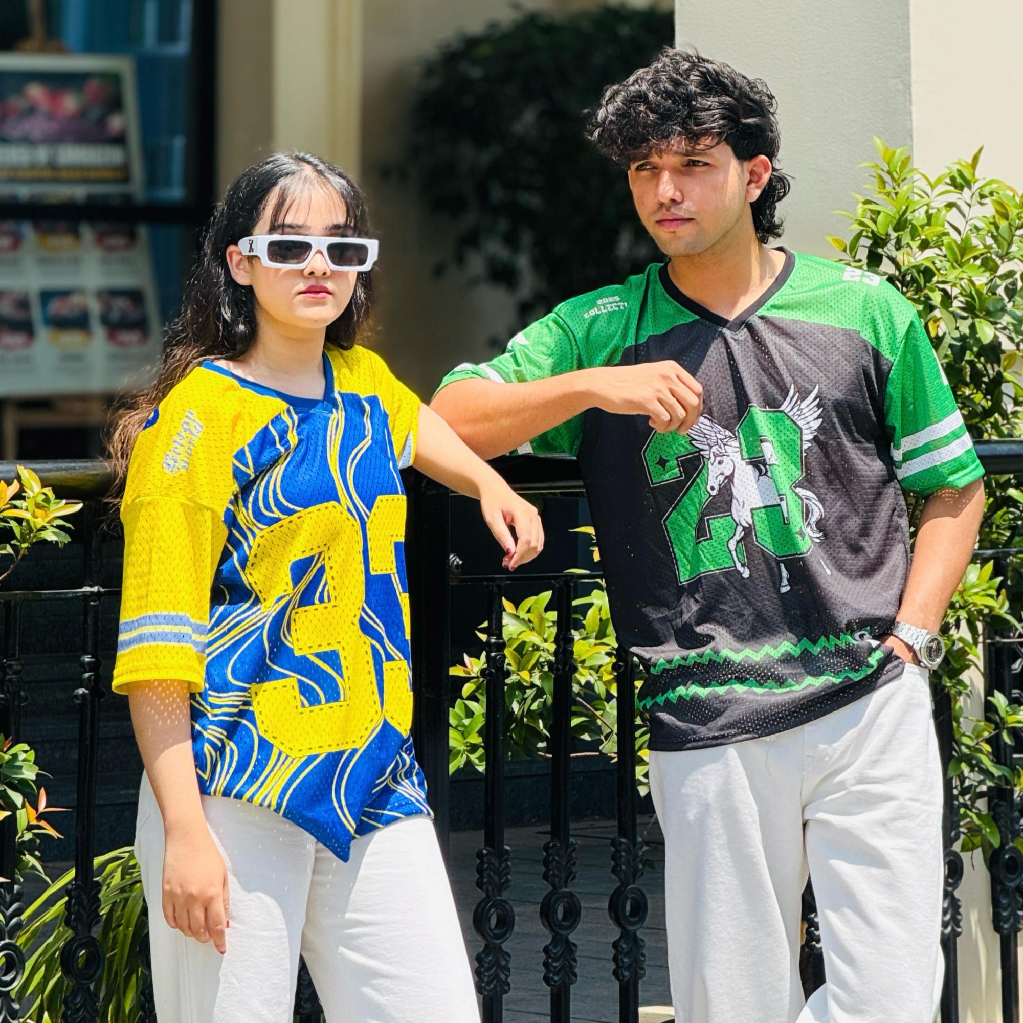 Oversize “Vortex Energy” Mesh Varsity Tees – Limited Edition Drop Shoulder - PERFÝ