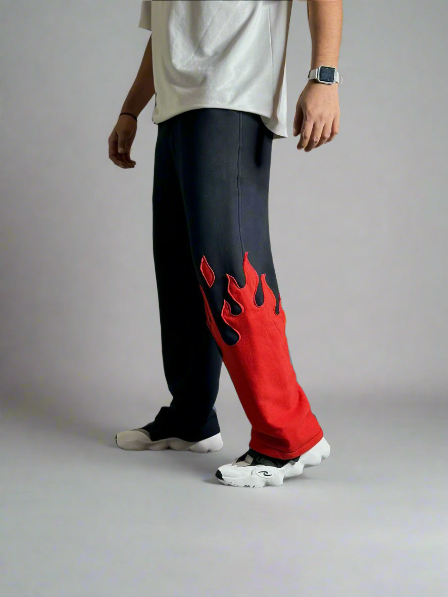 PERFÝ Flame Forge Unisex Track pant – “Reckless Red” - PERFÝ