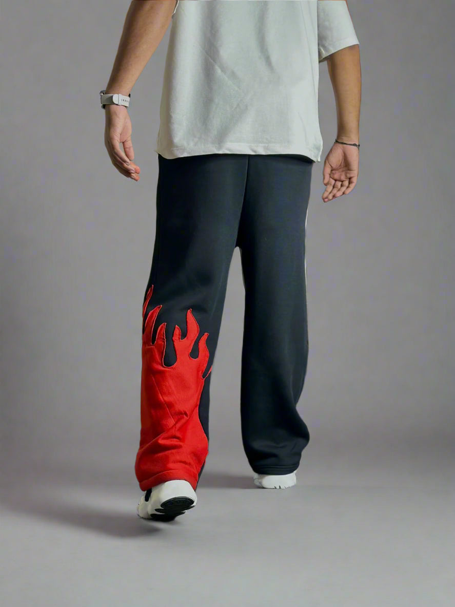 PERFÝ Flame Forge Unisex Track pant – “Reckless Red” - PERFÝ