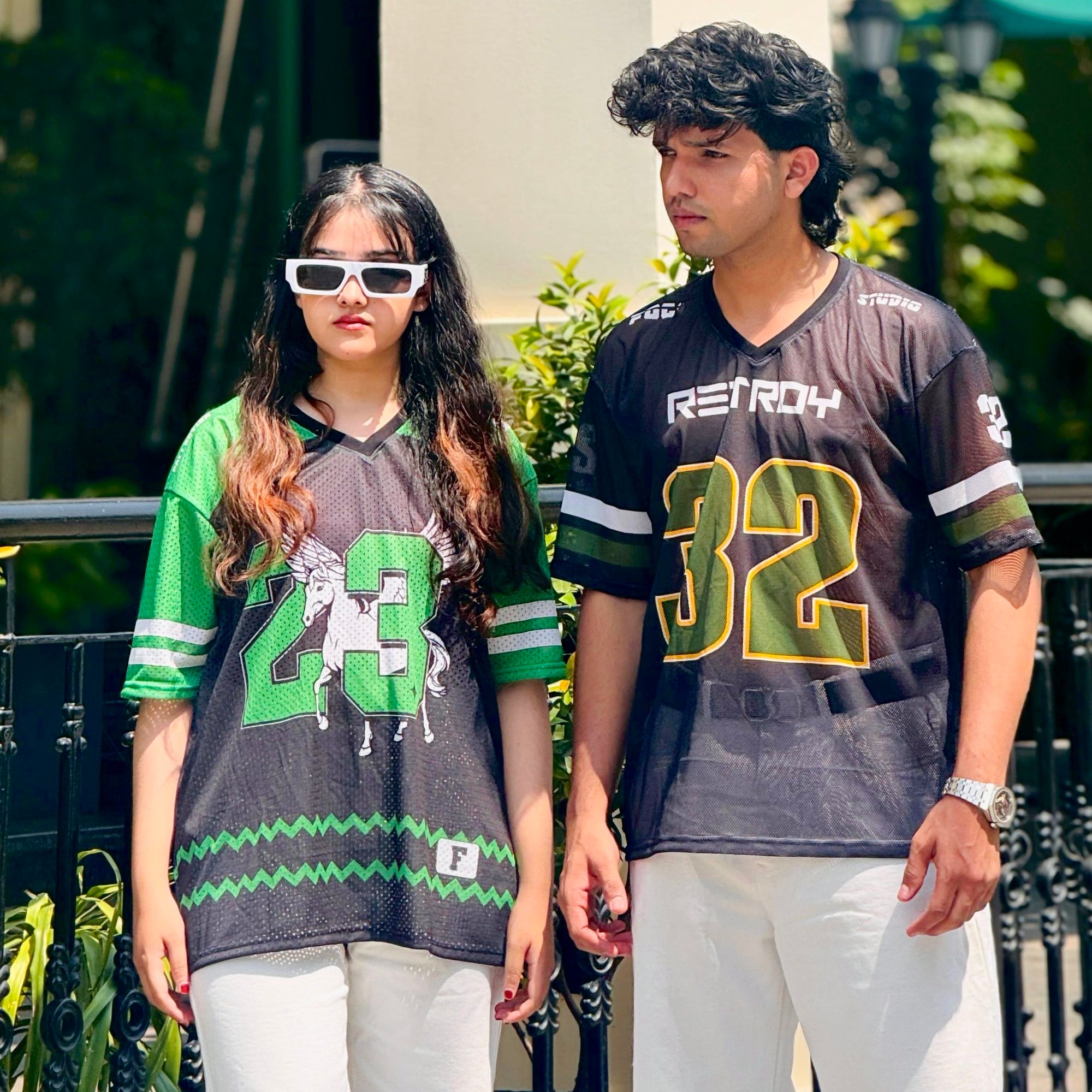 Oversize “Neon Rush” Mesh Varsity Tees – Limited Edition Unisex Drop Shoulder - PERFÝ