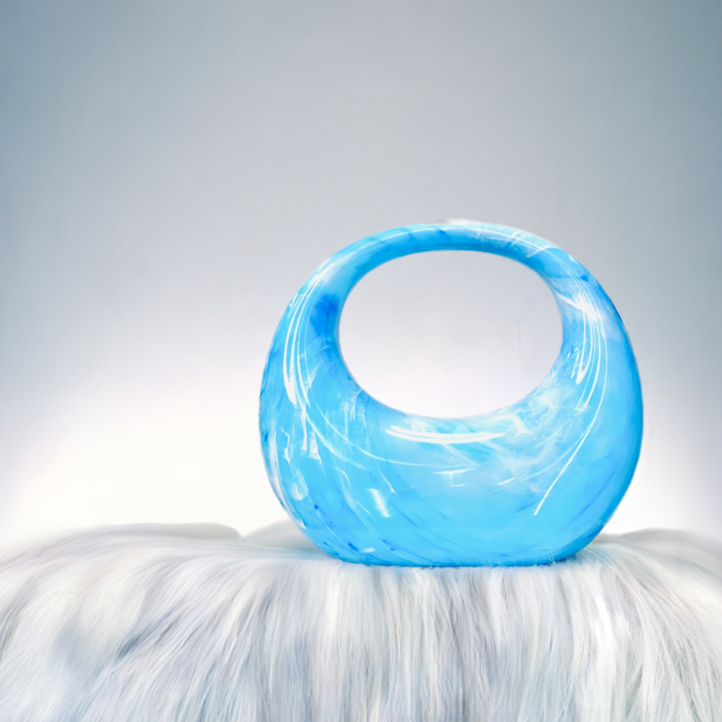 Sculptural acrylic Handbag – Edgy and Elegant Statement Bag - PERFÝ