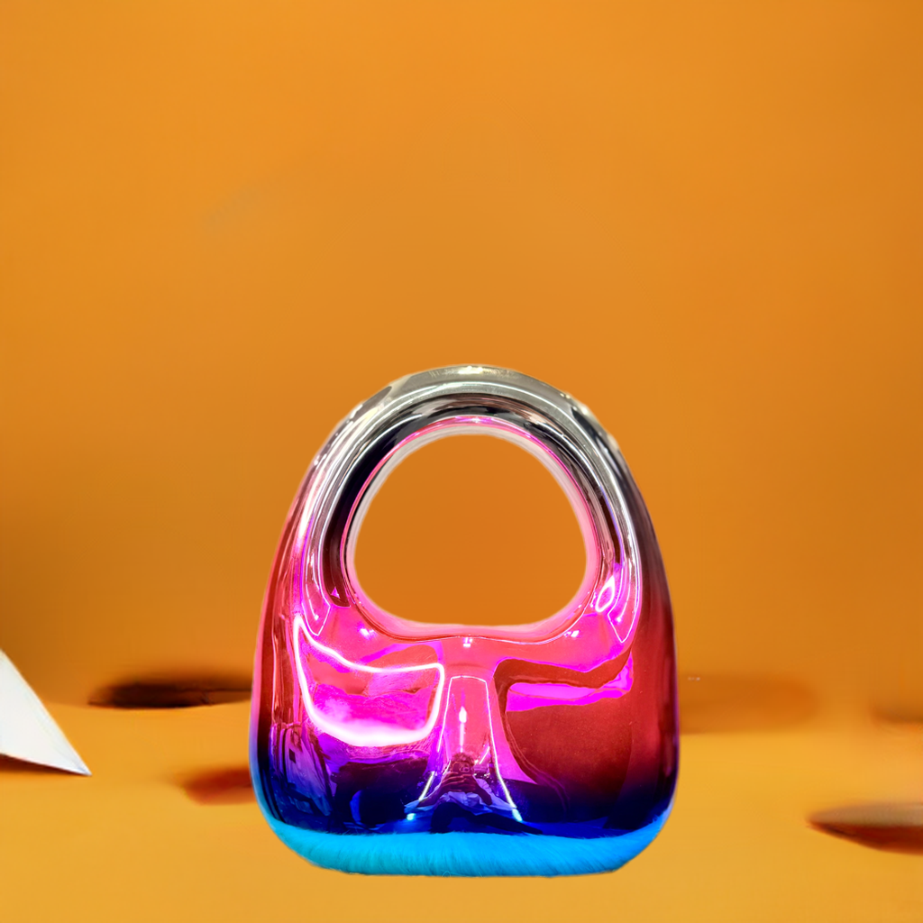 Chromatic Acrylic Sculpture Bag – Art-Inspired Handbag - PERFÝ