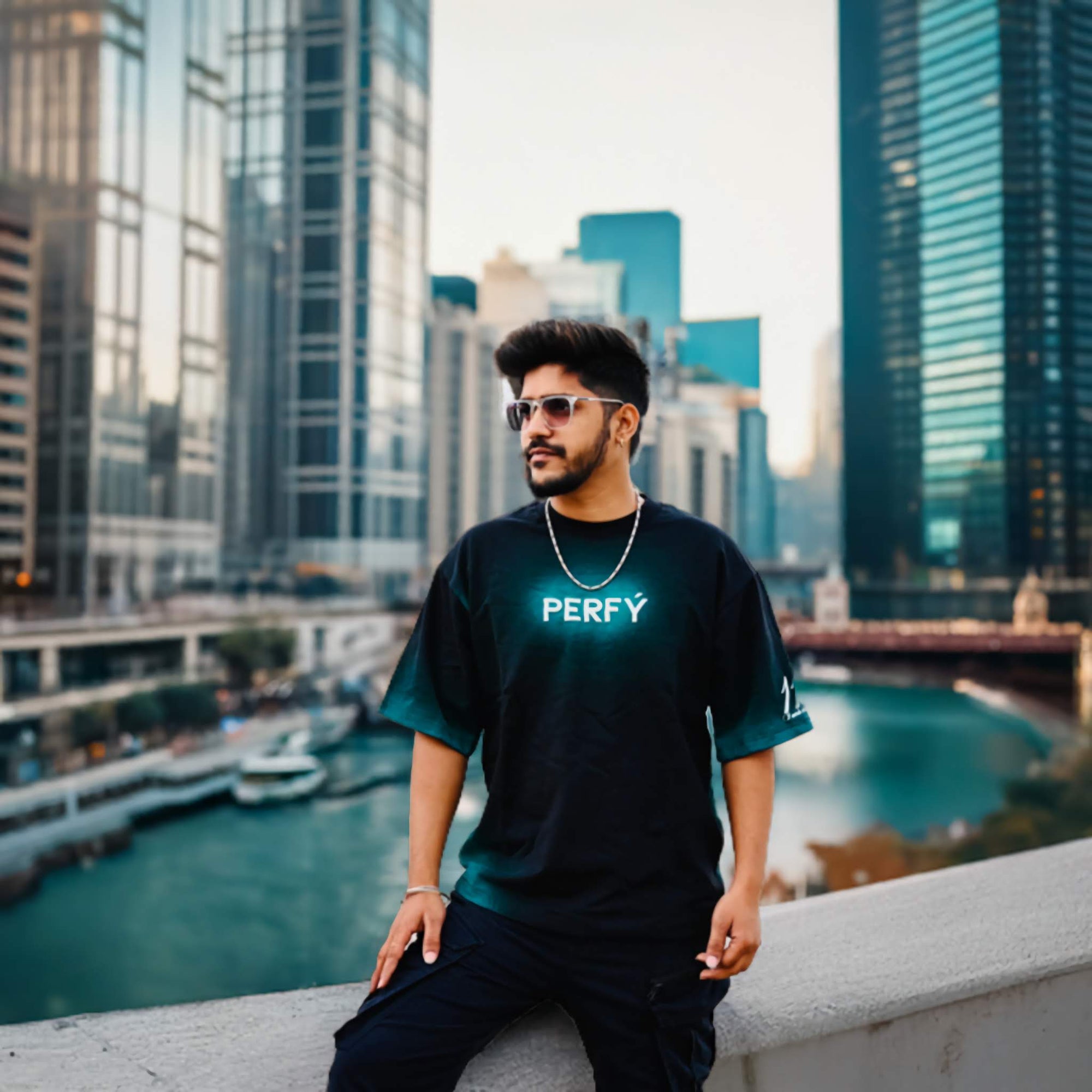 PERFÝ 11:11 GLOW UNISEX OVERSIZE TEES - PERFÝ