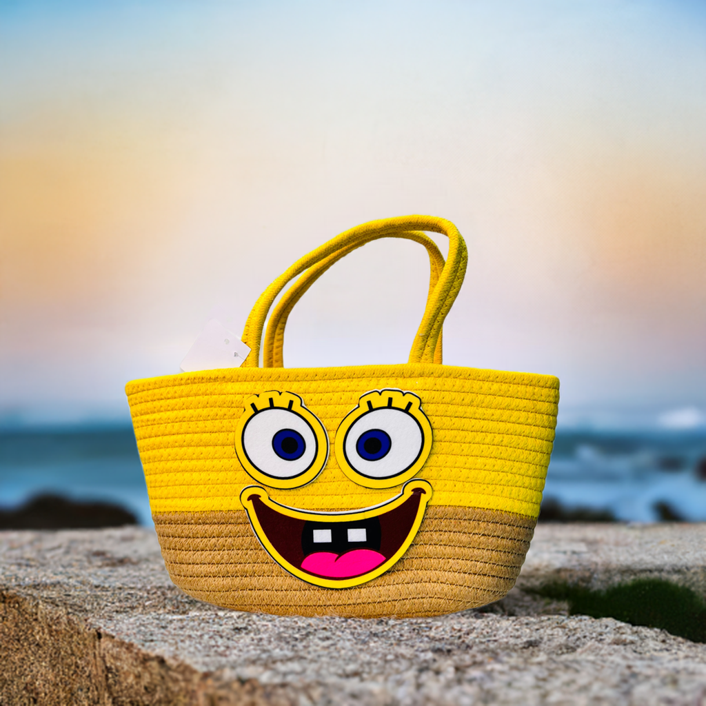Eco-Friendly SpongeBob Beach Bag – Stylish Spacious Tote - PERFÝ