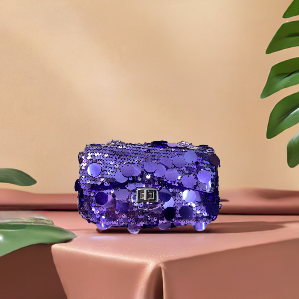 Trendy Mini Top-Handle Sequence Handbag – Stylish Shoulder Bag for Women - PERFÝ